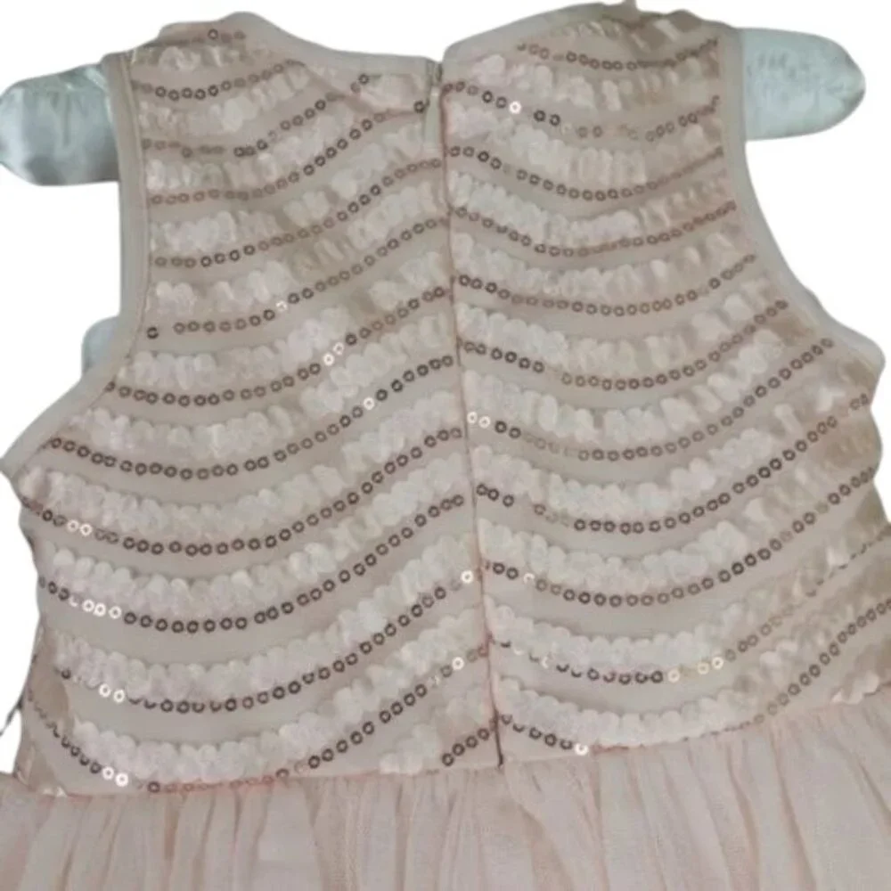 Pippa & Julie TuTu Dress Baby Girl Sleeveless Sequined Size 18M
